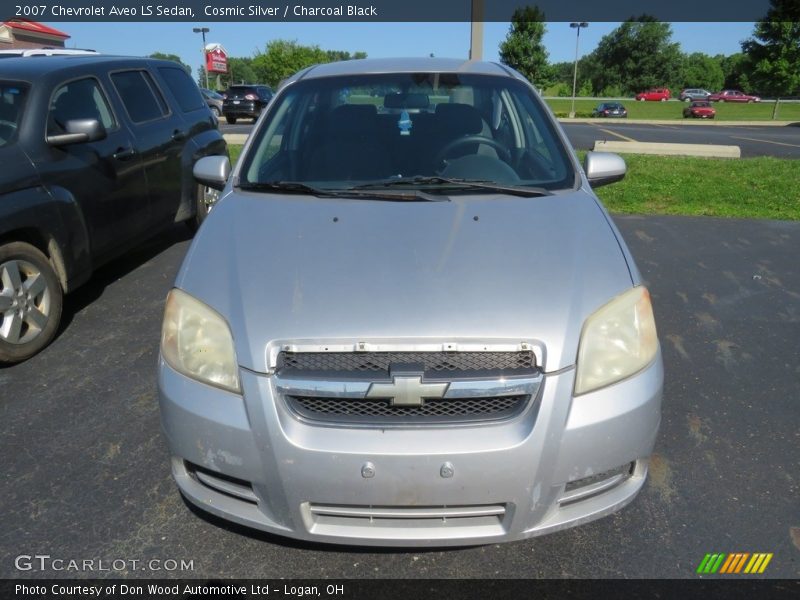 Cosmic Silver / Charcoal Black 2007 Chevrolet Aveo LS Sedan