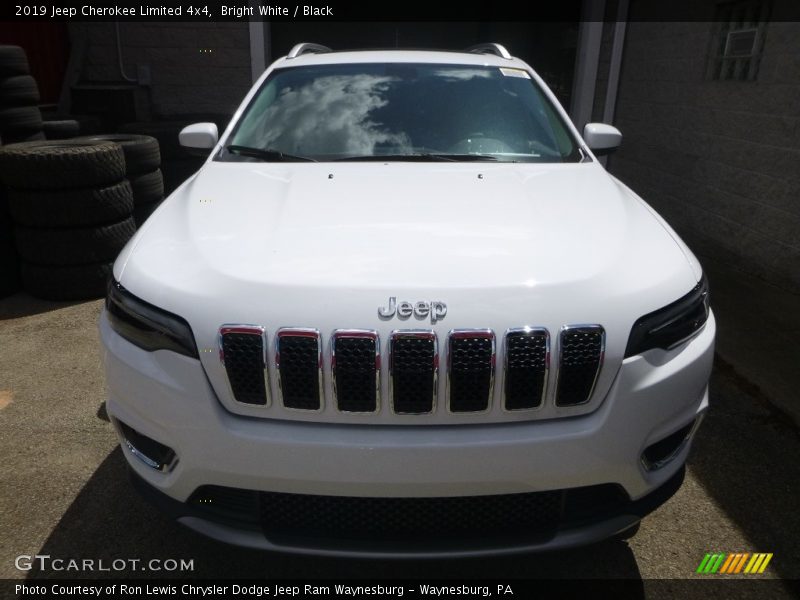 Bright White / Black 2019 Jeep Cherokee Limited 4x4