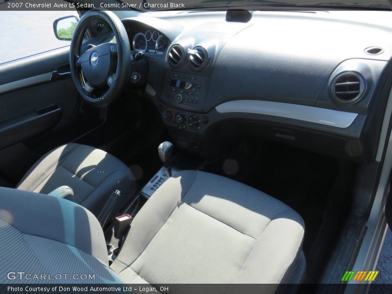 Cosmic Silver / Charcoal Black 2007 Chevrolet Aveo LS Sedan