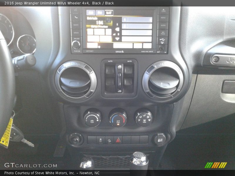 Black / Black 2016 Jeep Wrangler Unlimited Willys Wheeler 4x4