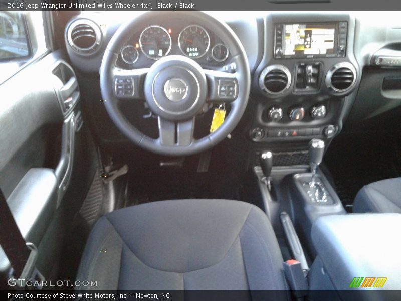 Black / Black 2016 Jeep Wrangler Unlimited Willys Wheeler 4x4