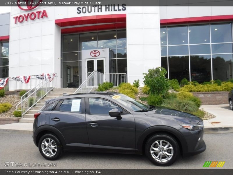 Meteor Gray Mica / Black 2017 Mazda CX-3 Sport AWD