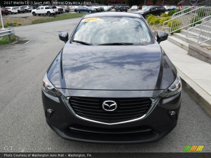 Meteor Gray Mica / Black 2017 Mazda CX-3 Sport AWD