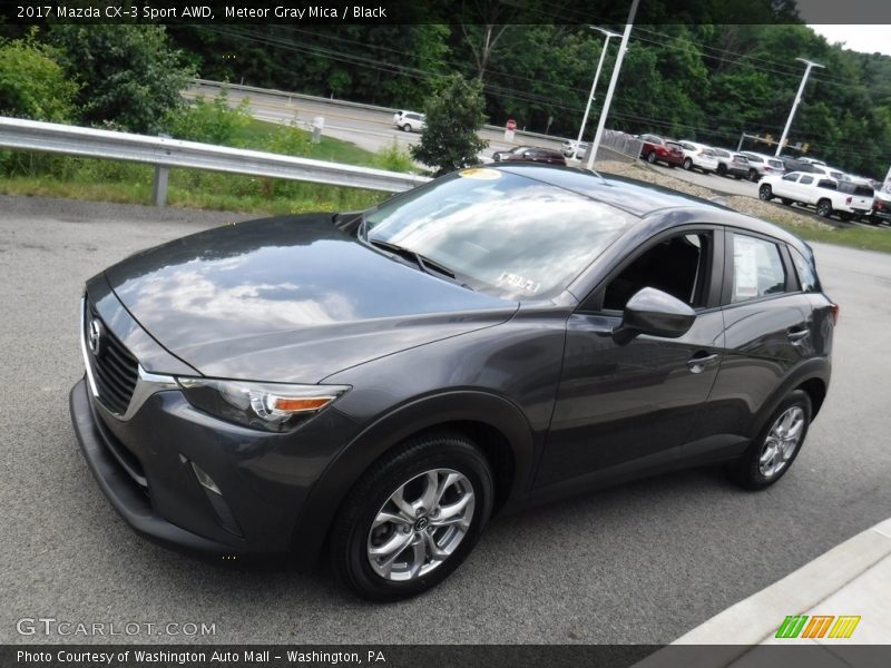 Meteor Gray Mica / Black 2017 Mazda CX-3 Sport AWD