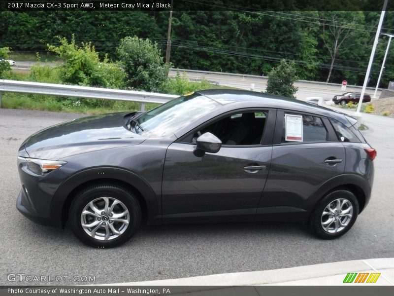 Meteor Gray Mica / Black 2017 Mazda CX-3 Sport AWD