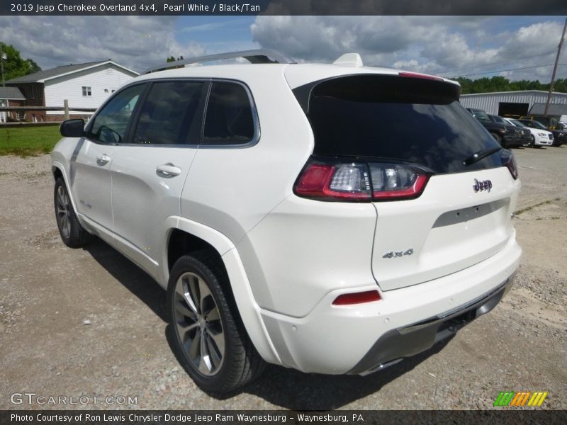 Pearl White / Black/Tan 2019 Jeep Cherokee Overland 4x4