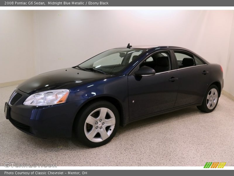 Midnight Blue Metallic / Ebony Black 2008 Pontiac G6 Sedan