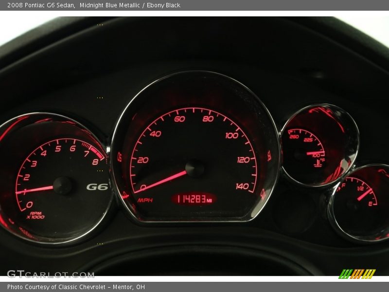 Midnight Blue Metallic / Ebony Black 2008 Pontiac G6 Sedan