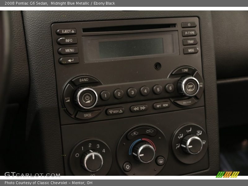 Midnight Blue Metallic / Ebony Black 2008 Pontiac G6 Sedan
