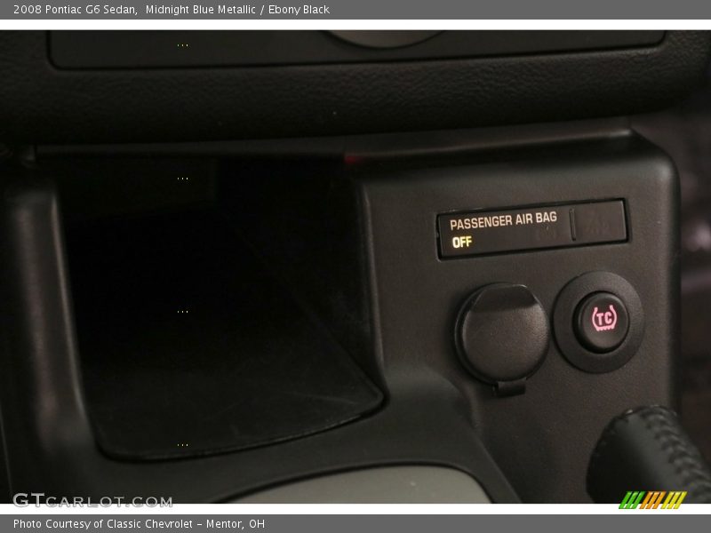 Midnight Blue Metallic / Ebony Black 2008 Pontiac G6 Sedan