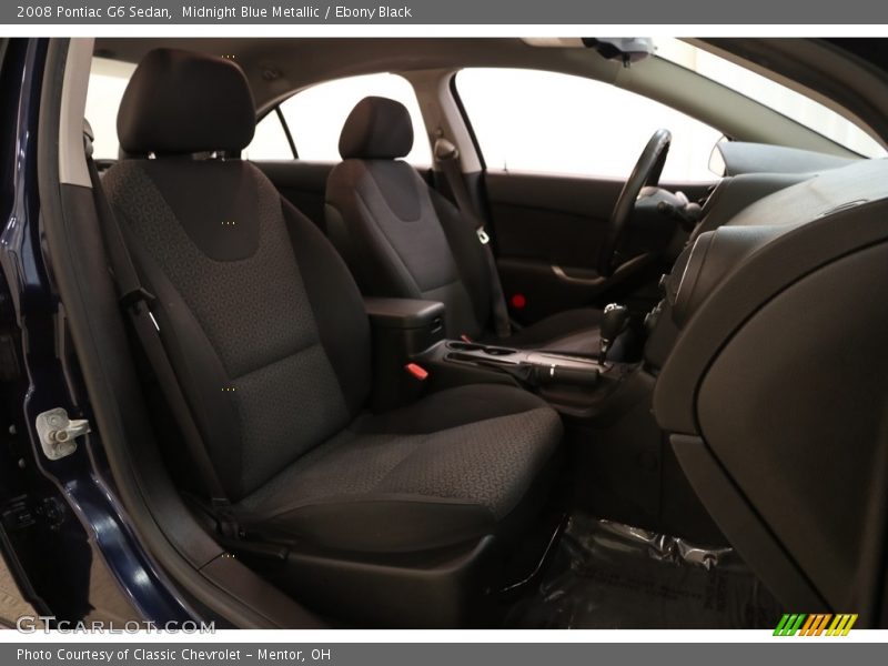 Midnight Blue Metallic / Ebony Black 2008 Pontiac G6 Sedan