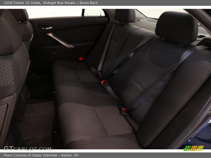 Midnight Blue Metallic / Ebony Black 2008 Pontiac G6 Sedan