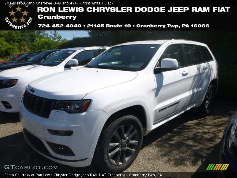 Bright White / Black 2019 Jeep Grand Cherokee Overland 4x4