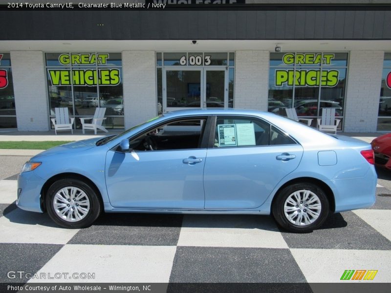 Clearwater Blue Metallic / Ivory 2014 Toyota Camry LE
