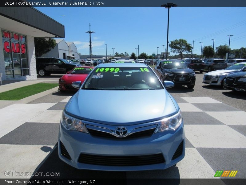 Clearwater Blue Metallic / Ivory 2014 Toyota Camry LE