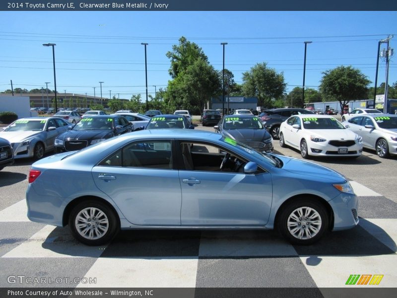 Clearwater Blue Metallic / Ivory 2014 Toyota Camry LE