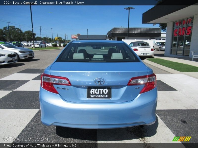 Clearwater Blue Metallic / Ivory 2014 Toyota Camry LE