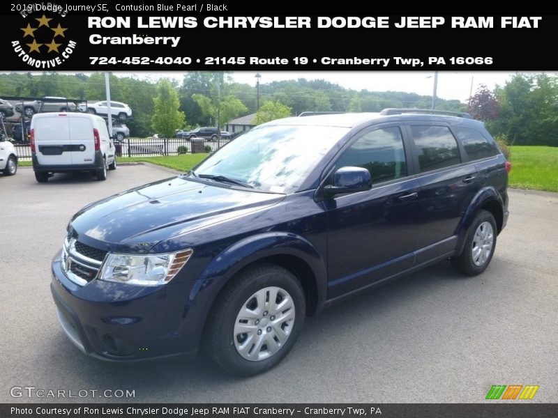 Contusion Blue Pearl / Black 2019 Dodge Journey SE