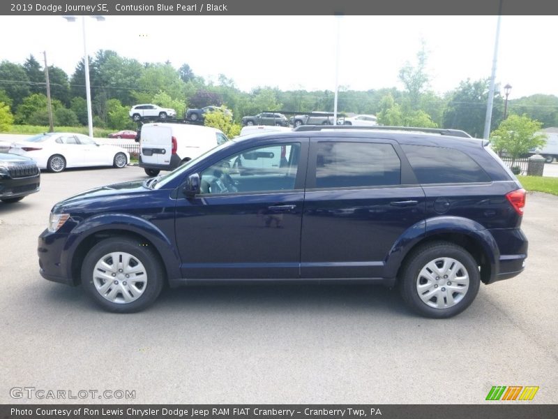 Contusion Blue Pearl / Black 2019 Dodge Journey SE