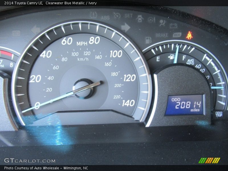 Clearwater Blue Metallic / Ivory 2014 Toyota Camry LE