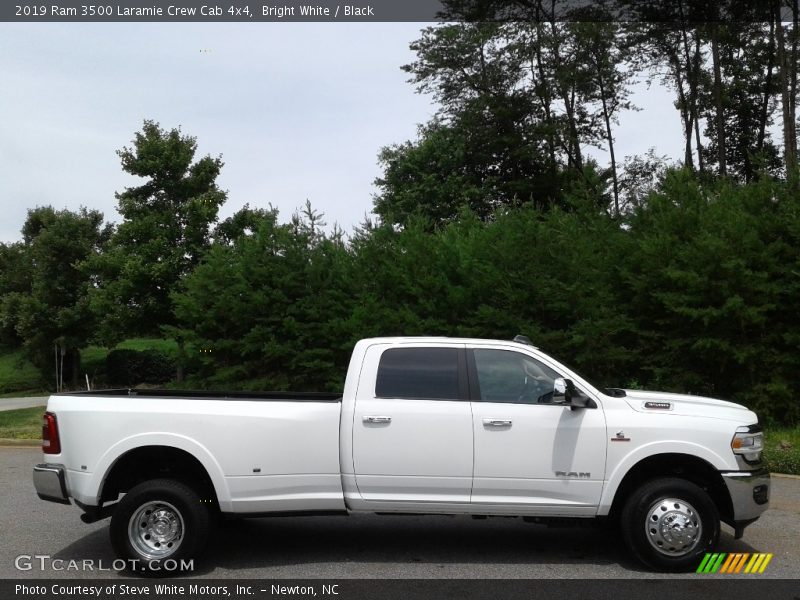Bright White / Black 2019 Ram 3500 Laramie Crew Cab 4x4