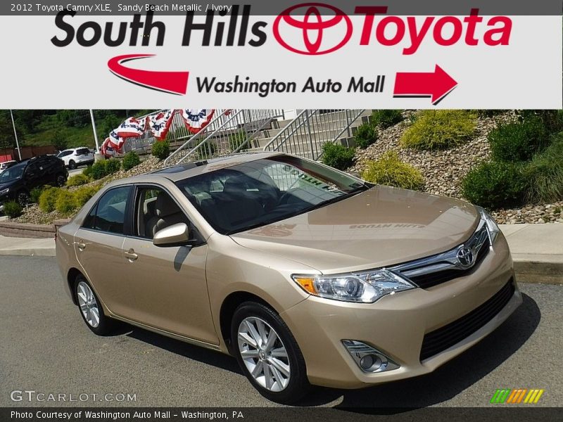 Sandy Beach Metallic / Ivory 2012 Toyota Camry XLE