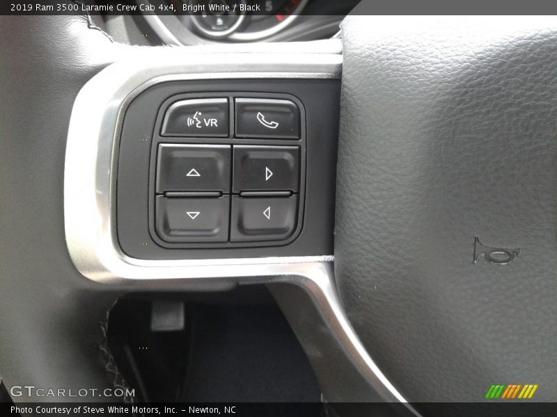 Bright White / Black 2019 Ram 3500 Laramie Crew Cab 4x4