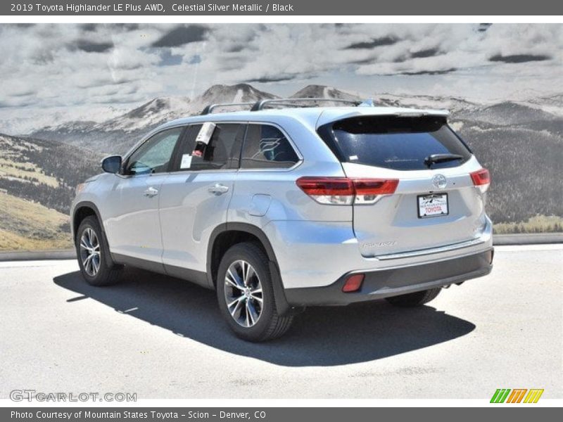 Celestial Silver Metallic / Black 2019 Toyota Highlander LE Plus AWD