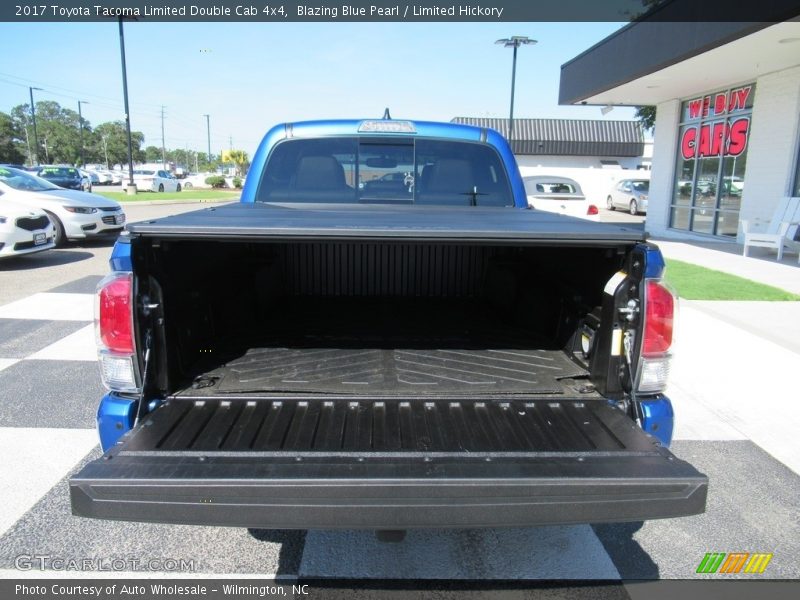 Blazing Blue Pearl / Limited Hickory 2017 Toyota Tacoma Limited Double Cab 4x4