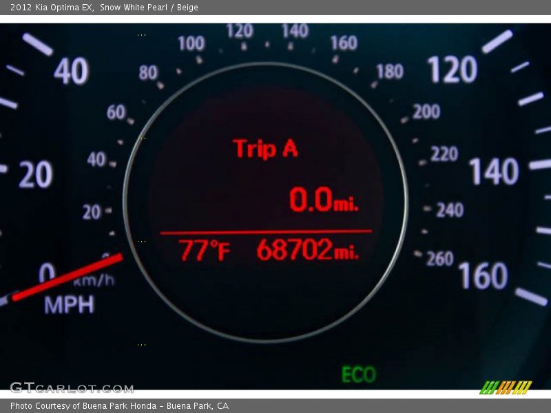 Snow White Pearl / Beige 2012 Kia Optima EX