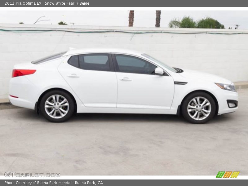 Snow White Pearl / Beige 2012 Kia Optima EX