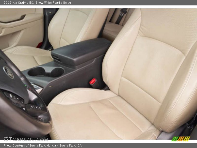 Snow White Pearl / Beige 2012 Kia Optima EX