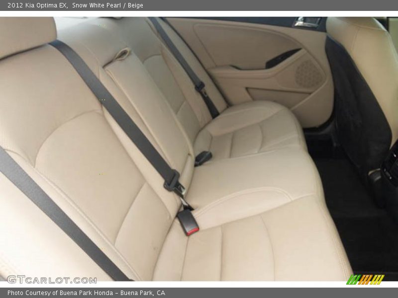 Snow White Pearl / Beige 2012 Kia Optima EX