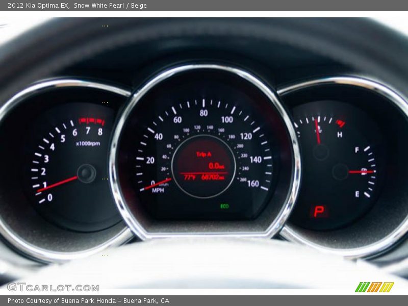 Snow White Pearl / Beige 2012 Kia Optima EX