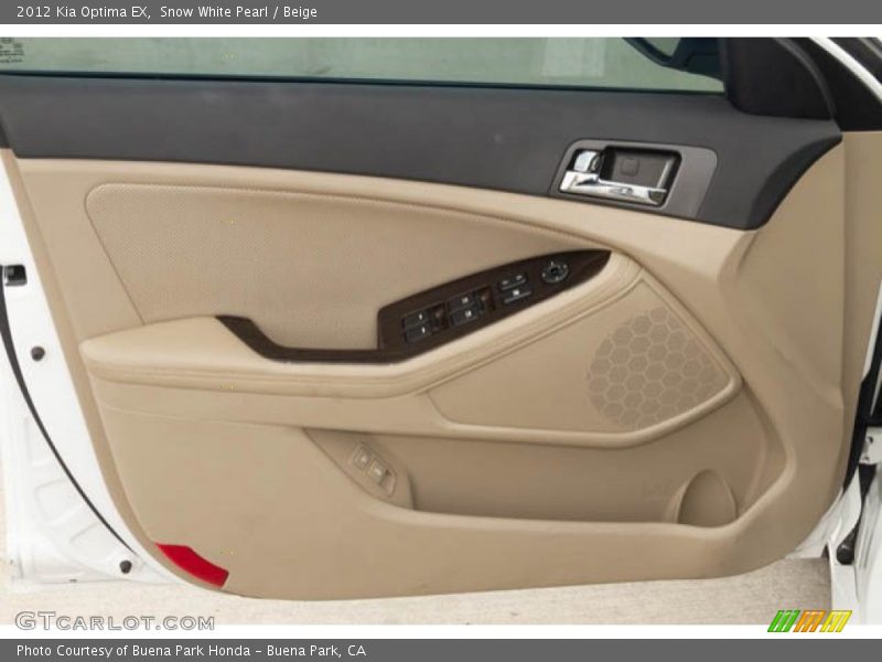 Snow White Pearl / Beige 2012 Kia Optima EX