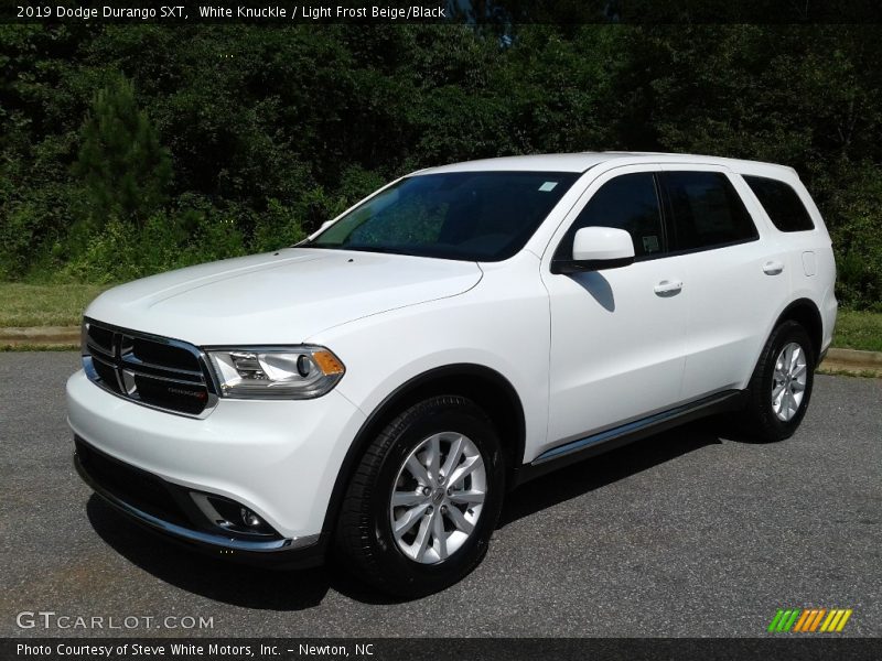 White Knuckle / Light Frost Beige/Black 2019 Dodge Durango SXT