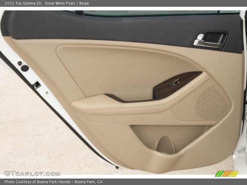 Snow White Pearl / Beige 2012 Kia Optima EX