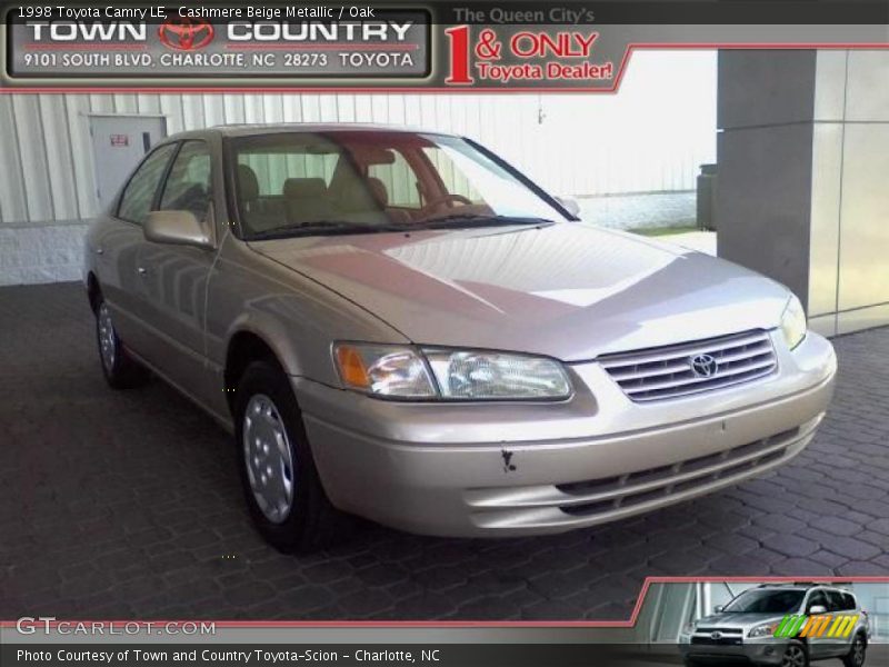 Cashmere Beige Metallic / Oak 1998 Toyota Camry LE