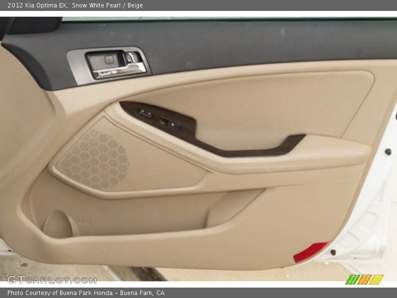 Snow White Pearl / Beige 2012 Kia Optima EX