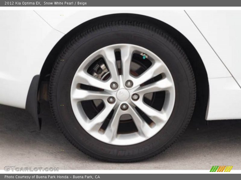 Snow White Pearl / Beige 2012 Kia Optima EX