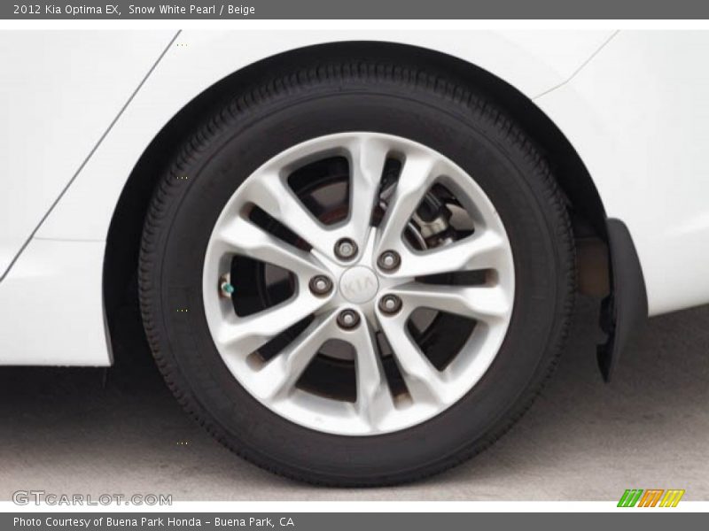 Snow White Pearl / Beige 2012 Kia Optima EX