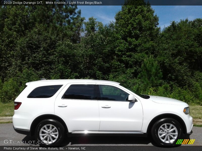White Knuckle / Light Frost Beige/Black 2019 Dodge Durango SXT