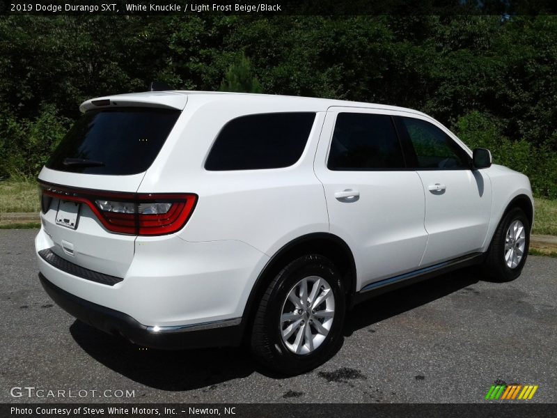 White Knuckle / Light Frost Beige/Black 2019 Dodge Durango SXT