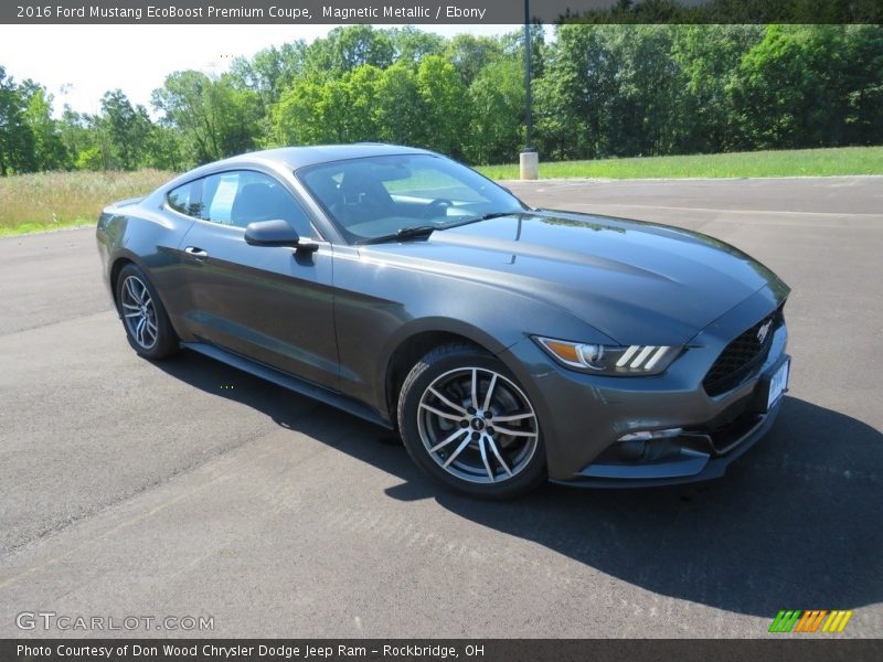 Magnetic Metallic / Ebony 2016 Ford Mustang EcoBoost Premium Coupe