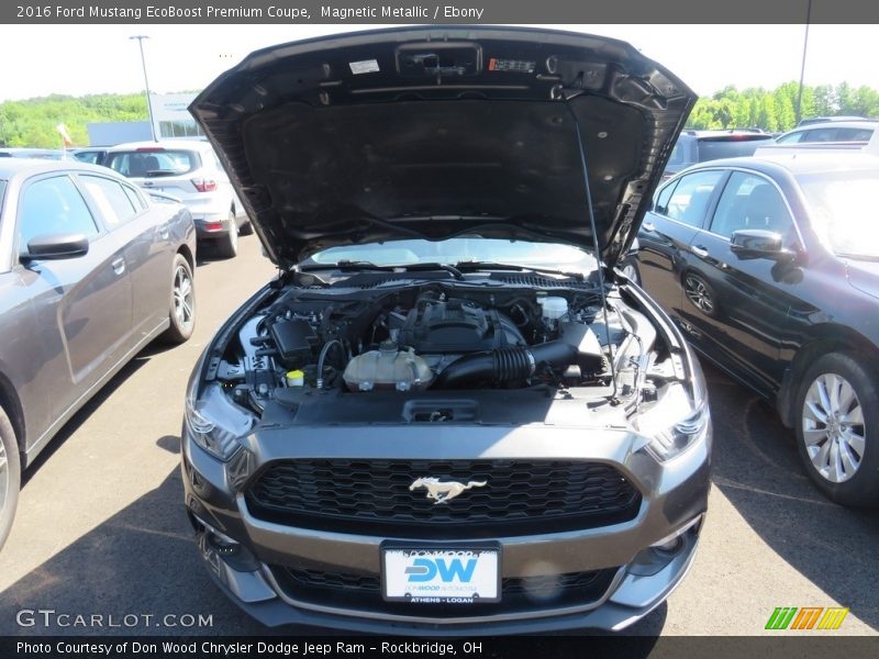 Magnetic Metallic / Ebony 2016 Ford Mustang EcoBoost Premium Coupe