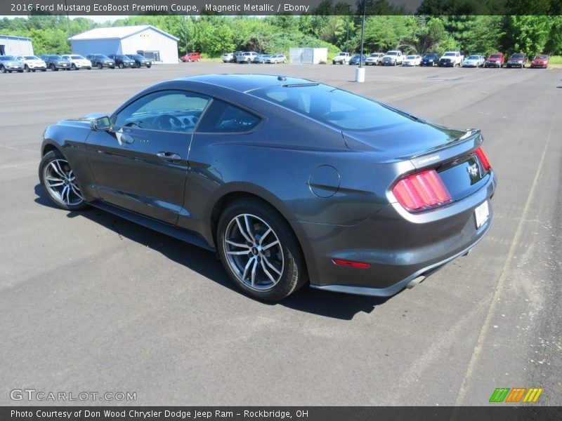 Magnetic Metallic / Ebony 2016 Ford Mustang EcoBoost Premium Coupe