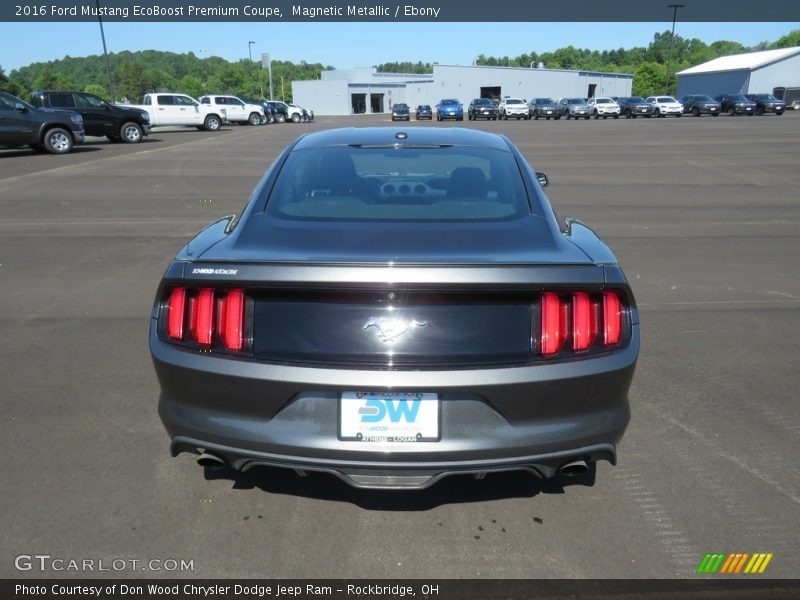 Magnetic Metallic / Ebony 2016 Ford Mustang EcoBoost Premium Coupe