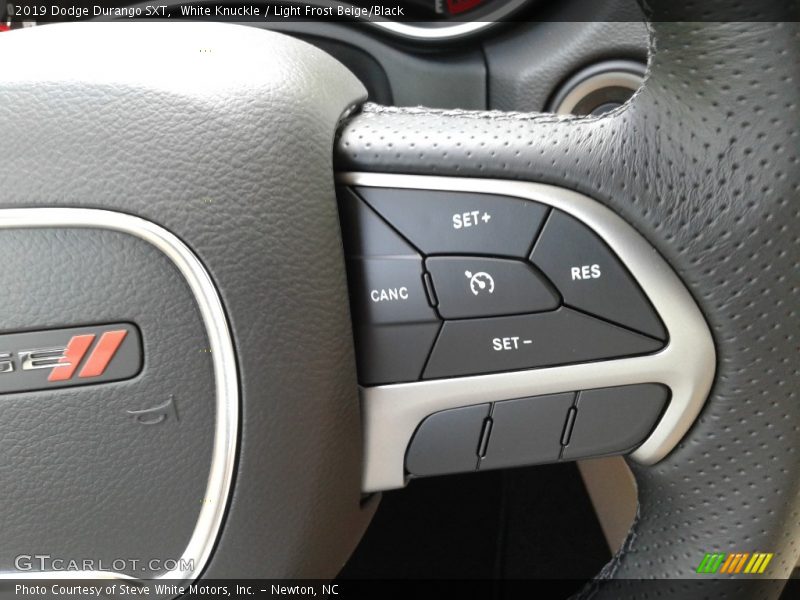 White Knuckle / Light Frost Beige/Black 2019 Dodge Durango SXT