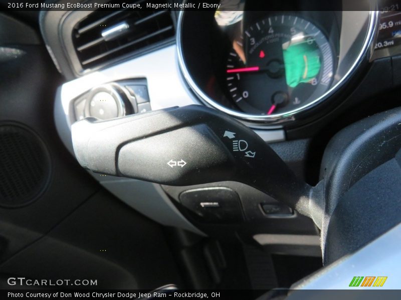 Magnetic Metallic / Ebony 2016 Ford Mustang EcoBoost Premium Coupe