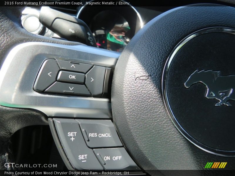 Magnetic Metallic / Ebony 2016 Ford Mustang EcoBoost Premium Coupe